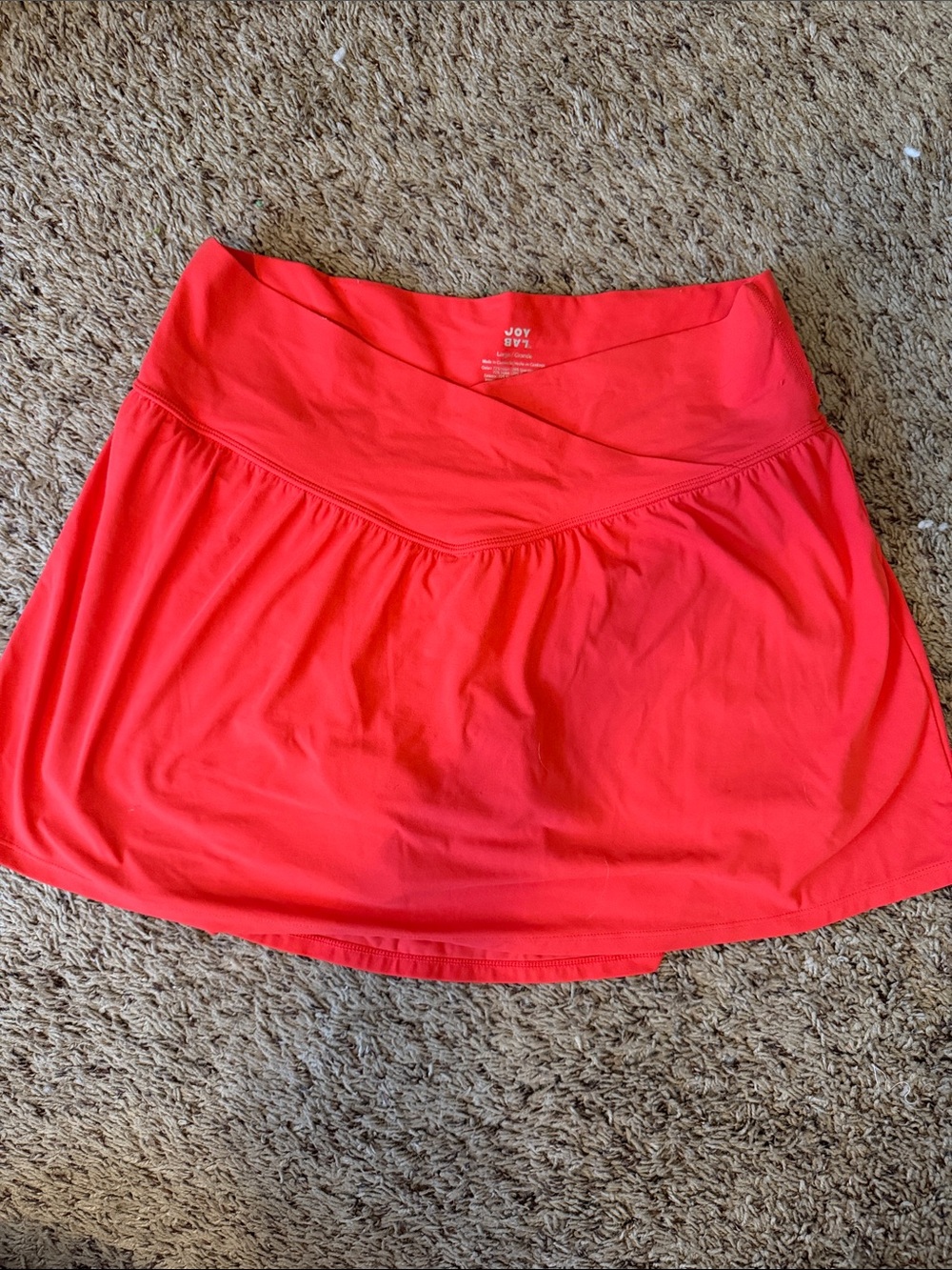 JoyLab coral red active skort